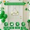 4E's Novelty Hanging St. Patricks Day Shamrock Wood Decor Sign, Green Wooden Door Hanger for Front Doors, Festive and Classy Saint Patricks Day Door Decoration, Lucky Shamrock Sign Home Decor
